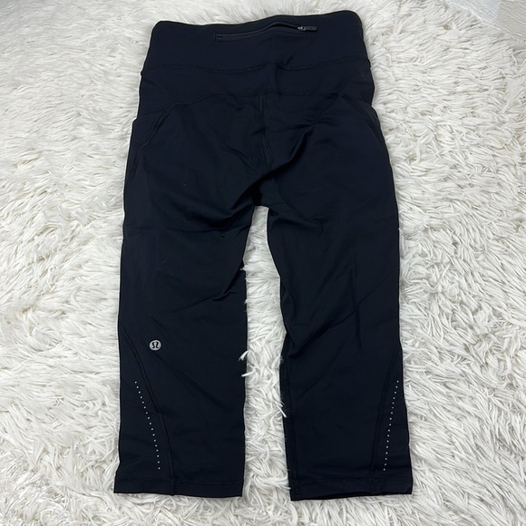 Lululemon Break Free Crop (Nulux 17") Black - Picture 5 of 6
